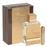 Al Haramain Amber Oud Gold 999.9 Edition 2.5 oz Extrait de Parfum + Atomizer recargable