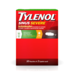 Tylenol Sinus Severe, alivio para sinusitis y congestión, dispensador de 50 capletas