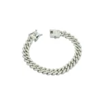 Pulsera Invicta 80938 cadena plateada con estilo iced out - Imagen 2