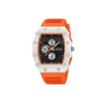 Reloj de pulsera digital Invicta Essentials naranja con correa de silicona
