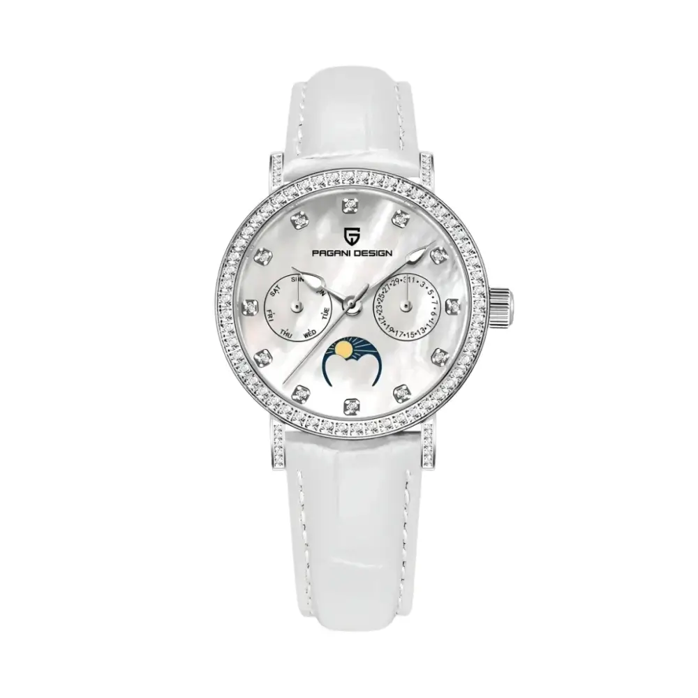 pd-1789-white-3152005 Reloj de pulsera Pagani Design PD-1789 con fase lunar y cristal de zafiro - Imagen 1